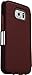 OTTERBOX Strada Series Leather Wallet Case for Samsung Galaxy S6 - Retail Packaging - Chic Revival (Warm Black/Maroon Leather)