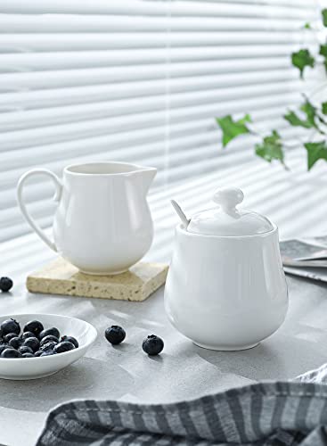 Sweese SUGAR AND CREAMER SET-WHITE 12 Ounce Porcelain Sugar And Creamer Set thumb #3