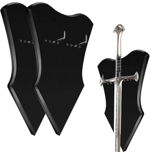 Placa de espada ajustable para montaje en pared, soporte de espada medieval, versátil colgador de hacha, soporte de arco para exhibición de pared, placa de pared resistente para exhibición de armas