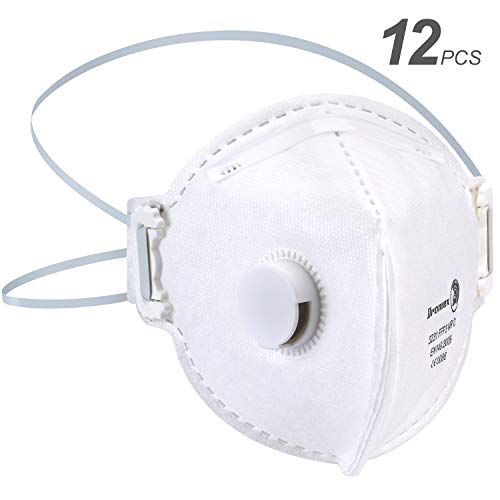Preisvergleich Produktbild Atemschutzmaske Set N95 Premium Atemmaske Perfekt anpassbare FFP2 FFP3Mundschutz Maske - Feinstaubmaske, Staubschutzmaske, Staubmaske (FFP3 Maske 12er)
