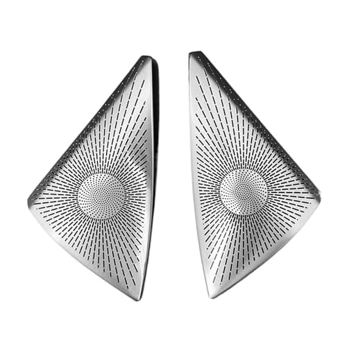 VNFEJEJR Car Styling Door Stereo Speaker Decoration Tweeter Covers Stickers Trim Fit for Benz C Class W204 Interior Accessories Door Audio Speaker Cover(2 PC)