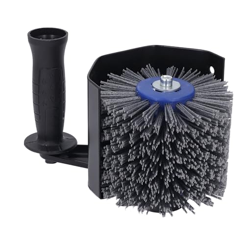 Burnishing Polishing Machine, M10 Handheld Metal Burnishing Machine Multifunctional Angle Grinder Drawing Wheel Part Power Tool Accessories for Grinding, Polishing, Fine Polishing