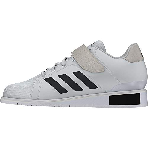 adidas Power Perfect III Weightlifting Powerlifting Shoe White/Black - UK 8