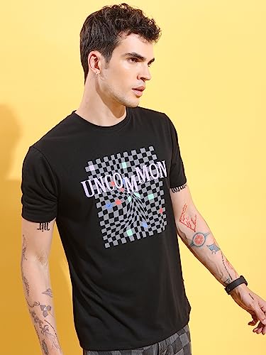 Image of Ketch Men's Polyester Relaxed Fit Printed Half Sleeve T-Shirt