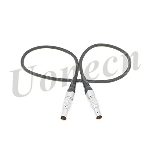 Uonecn Power Cable for Teradek Bond for ARRI Alexa Camera 2 pin Male to Male Flexible Soft Cord 60cm