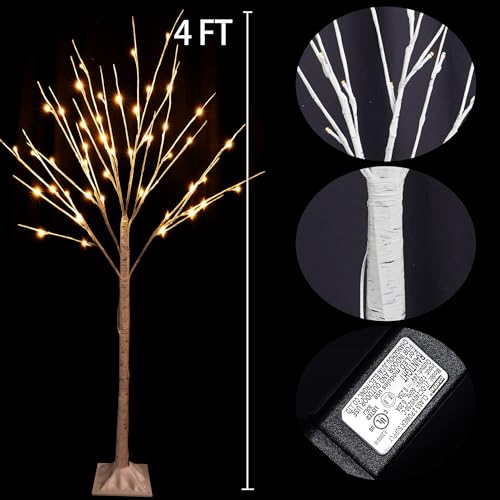 Twshine2packlightedbirchtree4fttotal96ledprelitartificialchristmastreesforthanksgivingchristmasdecorationsindooroutdoorhomefestivalweddingpartywarmwhite  Urban Country Home Decor Tw shine 2 pack lighted birch tree 4 ft total 96 led pre lit artificial christmas trees for thanksgiving christmas decorations indoor outdoor home festival wedding party warm white  urban country home decor