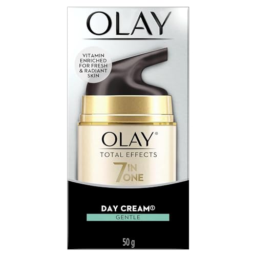 Image of Olay Total Effects Anti Ageing Skin Cream (Moisturizer)| Fights 7 Signs of Ageing | With Niacinamide and Green Tea Extracts | Normal, Oily, Dry, Combination Skin | 50g (Gentle Day Cream)