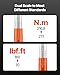 VEVOR Adjustable Torque Wrench 1/2 Inch Drive, 20-160Ft.lb/27.1-216.8Nm, 38MM Open End, 3/8 Inch Drive Torque Wrench with Interchangeable Jaw & Ratchet Head for HVAC, Car, Moto, Narrow Pipeline