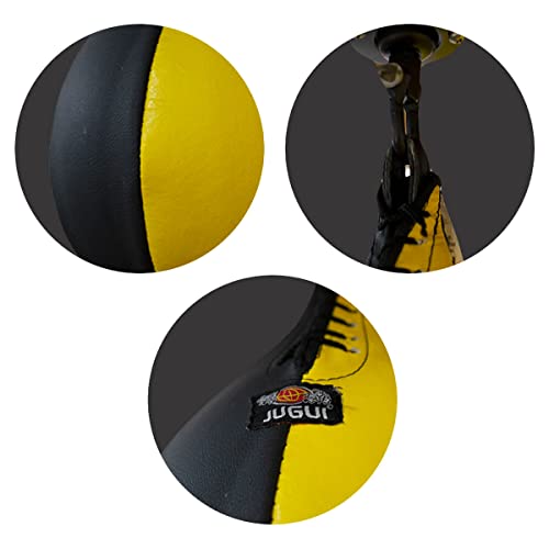 Bola Punching Ball Pera Lenta - Preto/Amar - Jugui