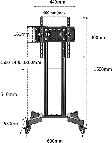 Soporte móvil para TV 32-65 pulgadas con ruedas miniatura 2