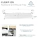 VIVO Large Clamp-on Computer Keyboard and Mouse Under Desk Slider Tray, 27 x 11 inch Pull Out Platform Drawer, White, MOUNT-KB05W