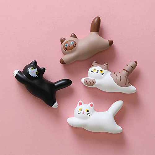 Jaddsa Cat Magnet 3D Resin Refrigerator Magnets Stickers Cute Magnets Kitchen Decoration,Decorative Magnets With Double-Sided Stickers To Satisfy Any Panel. #TOP2