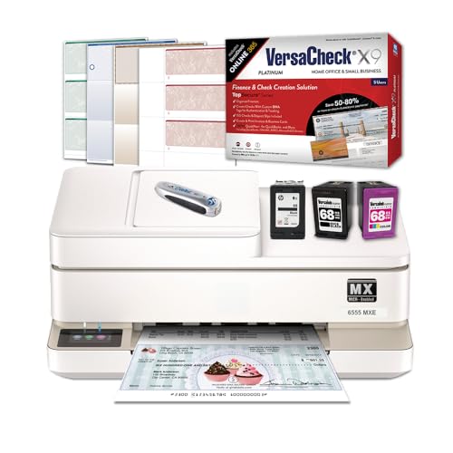 VersaCheck 6555 MXE MICR All-in-One Color Check Printer X9 Platinum 5-User Check Printing Software Bundle