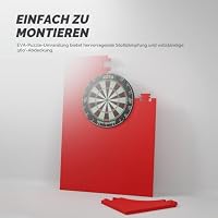 KOTO - Square 6 PCS Dart Surround Rot, Dartscheibengröße, Dart Schutzring – Ansicht 4