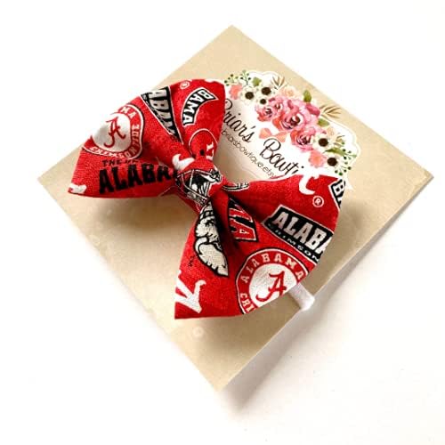 Crimson Tide Bow Baby Headband or Hair Clip