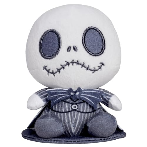 Disney Perch’d 4-inch Shoulder Plush Jack Skellington Stuffed Animal, Wearable Plushie, Soft Toy for Fans, Girls, Boys, Kids, Ages 2 and Up by Just Play