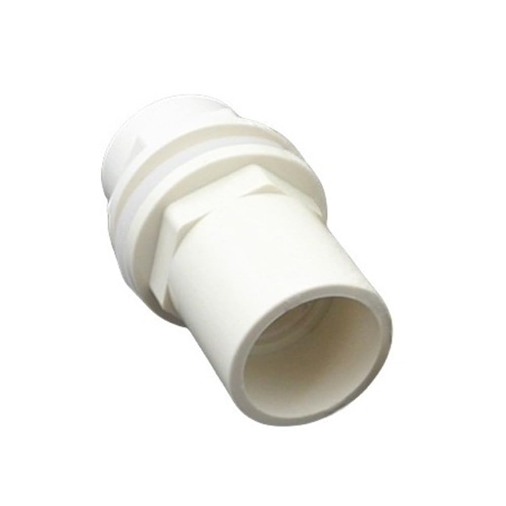 Pipe Drainage Joint Aquarium Pond Bulkhead Connector 20/25/32/40/50mm, Pipe Drain Fitting for Fish Tank 1pc(White,32mm)