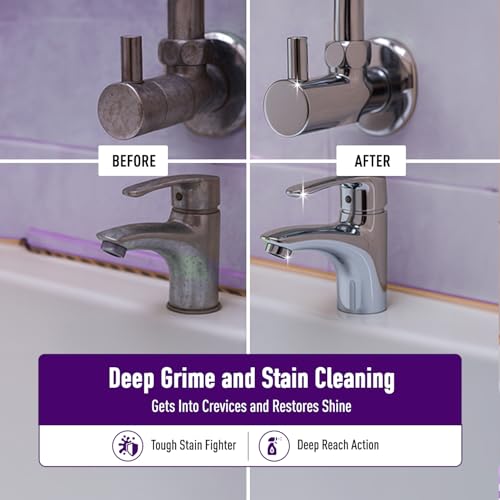 Image of Amazon Brand - Presto! Tap Cleaner | 500 Ml | Limescale & Grime Fighter | For Bathroom, Kitchen, Sink Fitting Taps