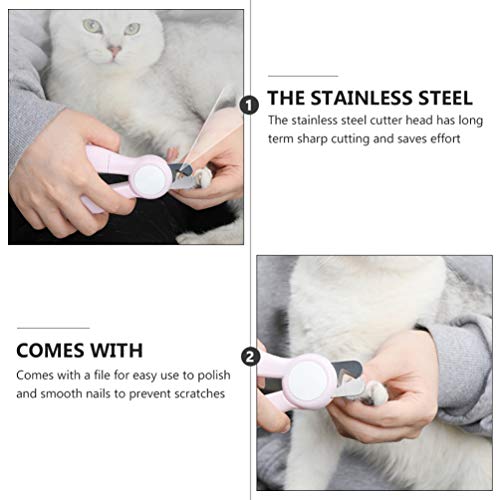 Cortador de unhas Balacoo para cães com luz de LED, cortador de unhas para gatos e cães, tesouras de