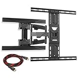 Mountio Heavy Duty Full Motion Articulating Tilt Swivel TV Wall Mount Extension Universal Bracket for 40-70 Flat Screen LED OLED QLED Televisions