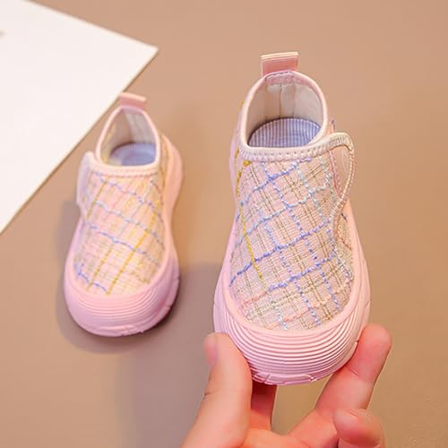 Girls Sneakers - Indoor Shoes Soft Soled Girls' Canvas Shoes Baby Cloth Footwear for Kids Comfortable Children's4