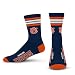 NCAA 4 Stripe Deuce Crew Socks Mens-Auburn Tigers-Size Large(10-13)