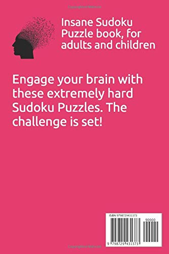 Sudoku Insanely crazy: 100 insane Puzzles travel size