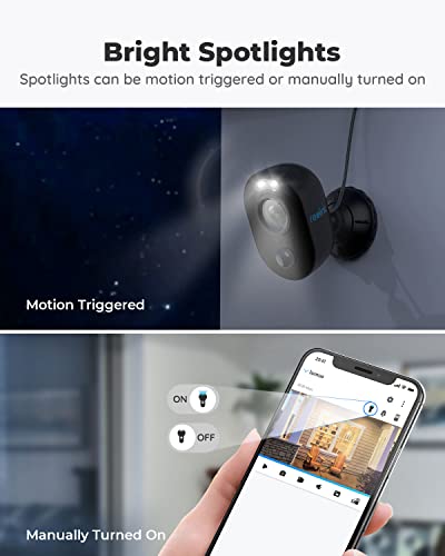 Reolink WiFi Camera Outdoor Lumus 4MP, Spotlight Camera Plug-in, 2.4/5GHz WiFi CCTV Security Camera, Smart AI Detection - Image 4