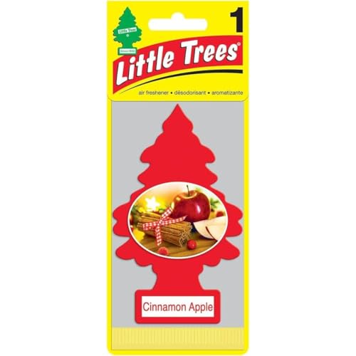 Image of Car Freshner U1P10338 Little Trees Cinnamon Apple Air freshener, 24 Pack