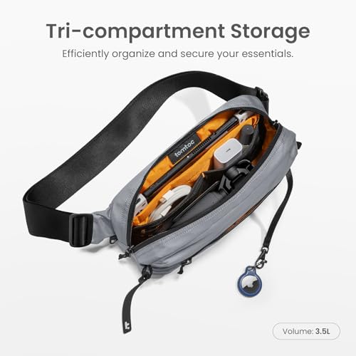 image for tomtoc 3.5L Sling Bag with RFID Blocking, Crossbody Bag Chest Shoulder