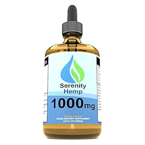 Serenity Hemp Oil – 4 fl oz 1,000 mg (Orange) – May Help with Inflammation, Pain, Mood & More – Rich in Vitamin E, Vitamin B, Omega 3,6,9