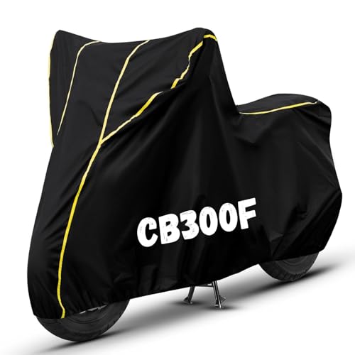 Image of Bike Cover for CB300F 100% Waterproof, Dustproof & Scratch Resistant| Fully Bottom Elastic UV Resistant Heavy Duty Body Cover | All Weather Outdoor Use