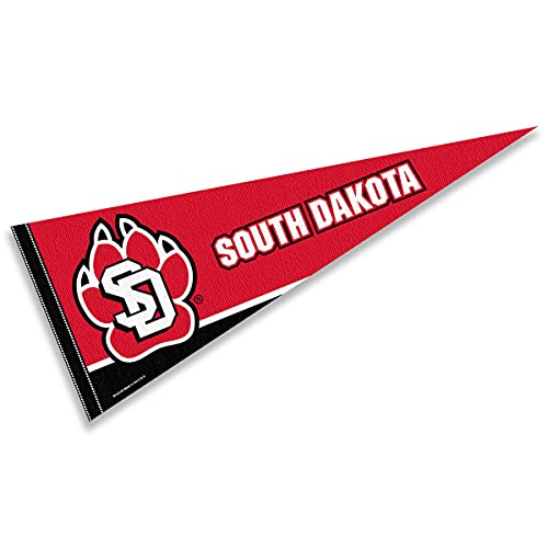 College Flags & Banners Co. South Dakota Pennant Full Size Felt