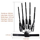 LONGLU Halloween Wearable Wear Articulated Finger Extensions Skull Bone Finger Prop Claw Gloves, para Devil Claws Cosplay Rękawiczki Fit for All Finger Elastyczne Spider Hand Claws (czarne)