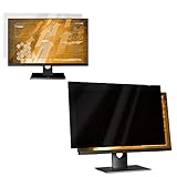 Aenoko Privacy Screen Filter Protector for 27 inch 16:9 Widescreen Computer Monitor - UV/Eye Protection, Blue Light Blocking, Anti Glare/Spy Shield Film (WxH:598mmx337mm)