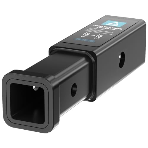 CROSSHIP Trailer Hitch Receiver Extender Adapter Reducer, 2 to 1-1/4-Inch,