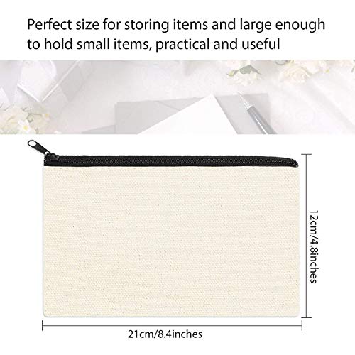 bobotron Canvas make-up tassen canvas rijst sluiting zak potlood etui lege DIY ambachtelijke tassen cosmetica tas voor… - Afbeelding 5