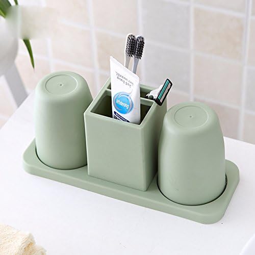CNBBGJ So, ah toothbrush rack, plastic material, fashion, creative bathroom, lovers toothbrush holder,green