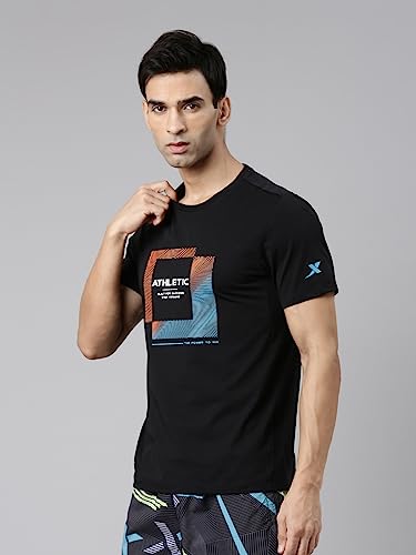 Image of XTEP Training Series, Polyester & Elastane for Better Stretch, Comfort Series, Sports Elastic Performance, Crew Neck Design, Comfort & Elastic Training T-Shirt for Men (White)