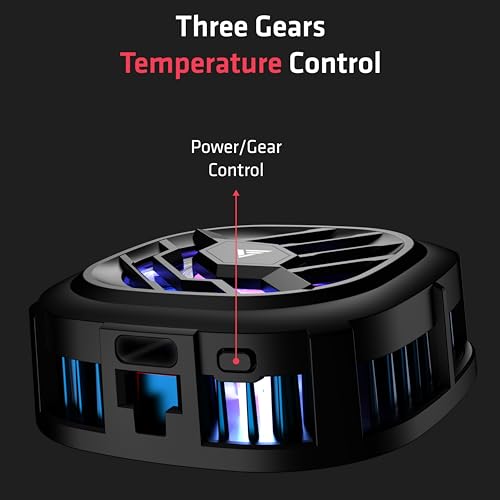 Vero Forza Arctic V3 Mobile Cooler for Gaming, Phone Cooler for Bgmi, Pubg,Freefire (iPhone/Android)