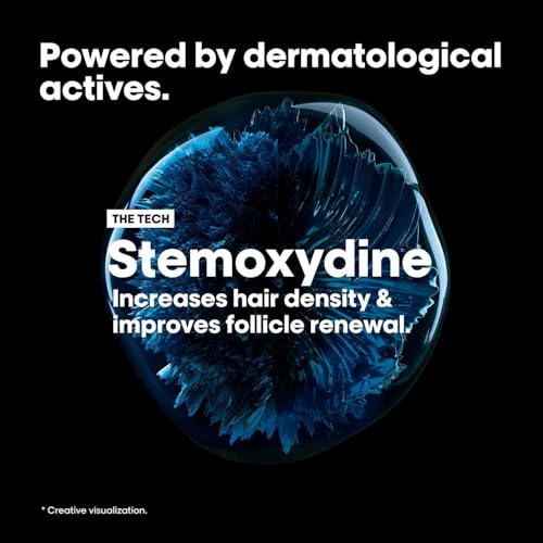 Image of L'Oreal Professionnel Serioxyl Advanced Hair Growth Serum for scalp | Powered by Stemoxydine 5% + Resveratrol | Stimulates dormant hair roots and thickens hair fibre | Hairgrowth serum for men and women