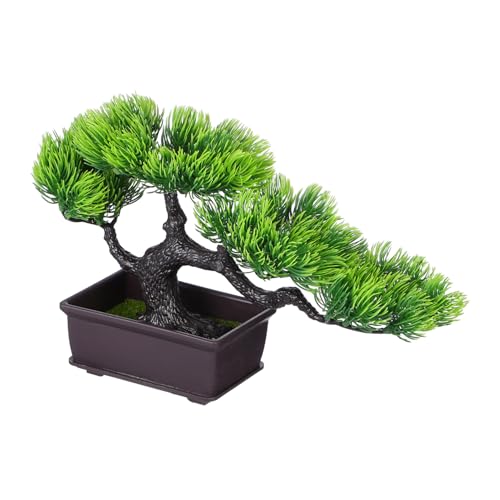 Parliky Planta Bonsái Artificial Realista con Decoración Japonesa para Escritorio Hogar Oficina y Baño Plantas Falsas Pequeñas Mantenimiento Flores Artificiales Decorativas Reutilizables