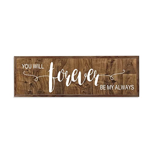 Plaque murale vintage en bois cadeau de mariage cadre rustique