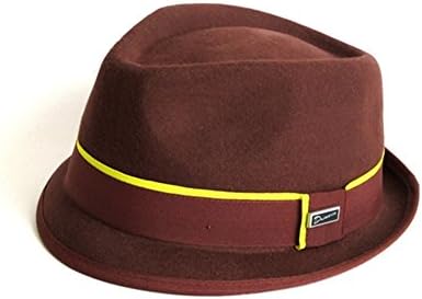 DASMARCA Mens Addison Burnt Orange Wool Felt Trilby Hat - L