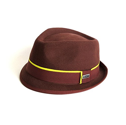 Dasmarca Mens Addison Burnt Orange Wool Felt Trilby Hat - L #TOP1