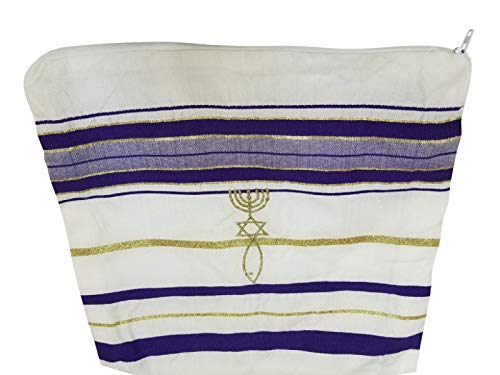 Purple and Gold Grafted In Messianic Tallit Talit Prayer Shawl 22