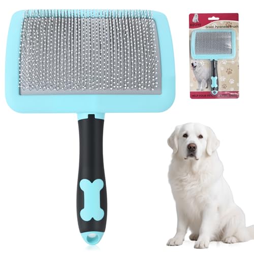 KEUYE Great Pyrenees Brush for De-Shedding and Fluffing Grooming