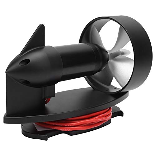 Drfeify Boat Underwater Thruster,Durable 12V 10kg Metal Water Thruster for Fishing Boat Kayak(CCW)