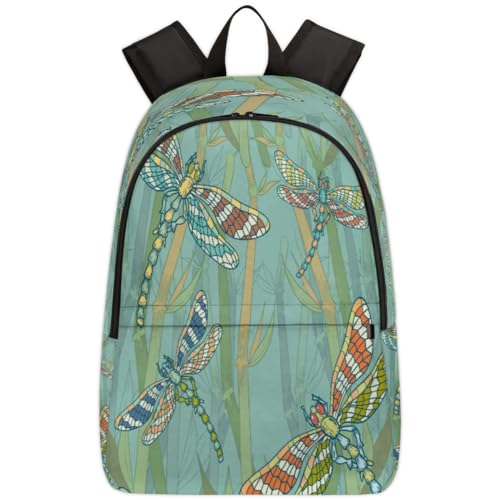 Sac à dos décontracté 17.4 L TropicalLife libellules pour soulager le dos des écoliers
