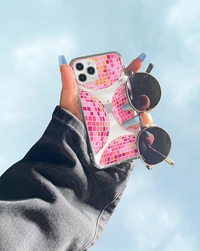 Coque iPhone boules disco contre les rayures avec style transparent - 5